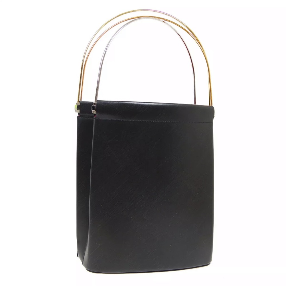 Cartier Trinity Hand Bag EKFК Purse Black Leather